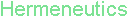 Hermeneutics